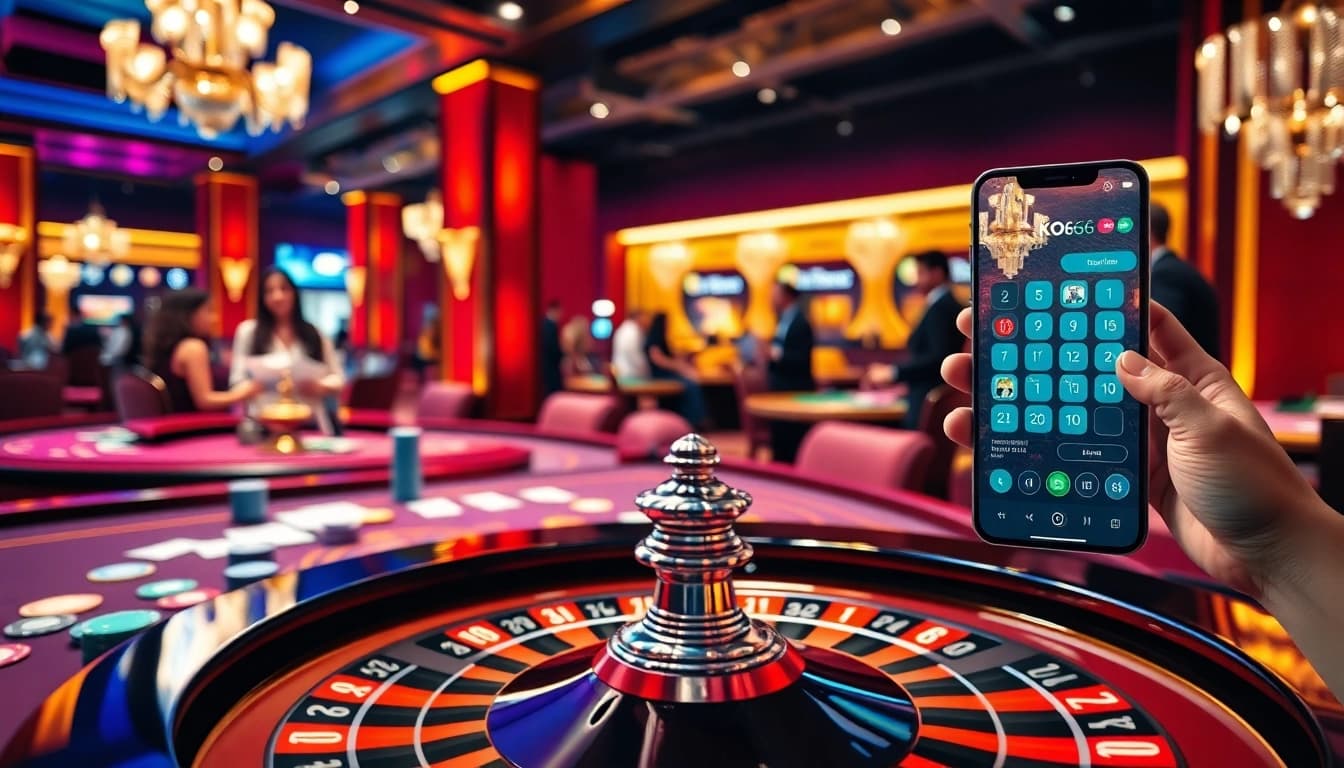 Trải nghiệm sự hồi hộp của KO66 tại bàn casino sang trọng với những trò chơi poker sôi động.