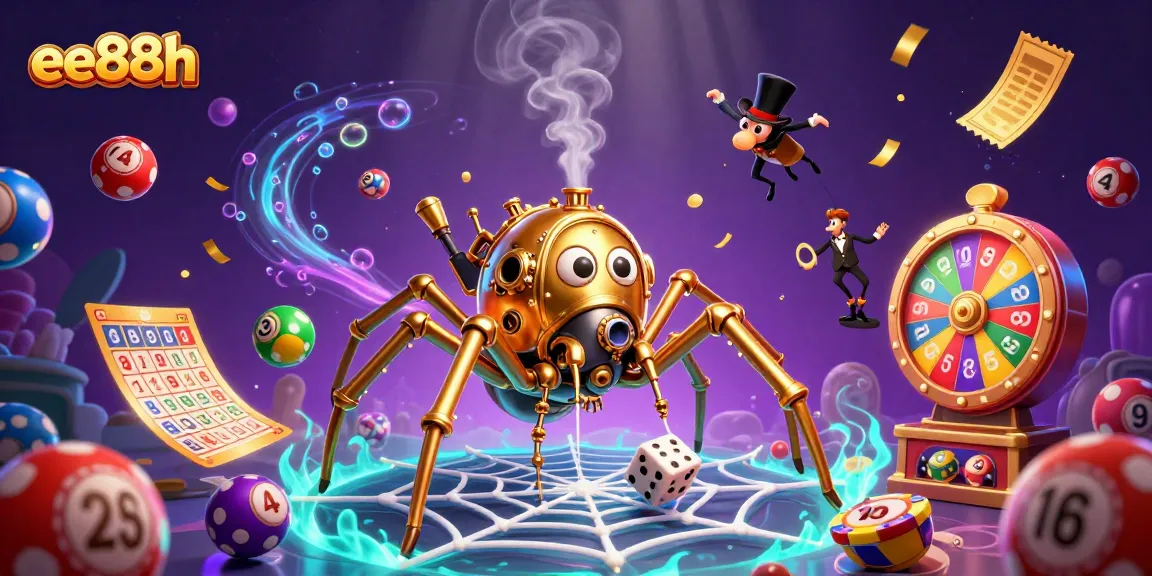 Spin to win with the creative ee88h steampunk spider capturing dice in its web of excitement.