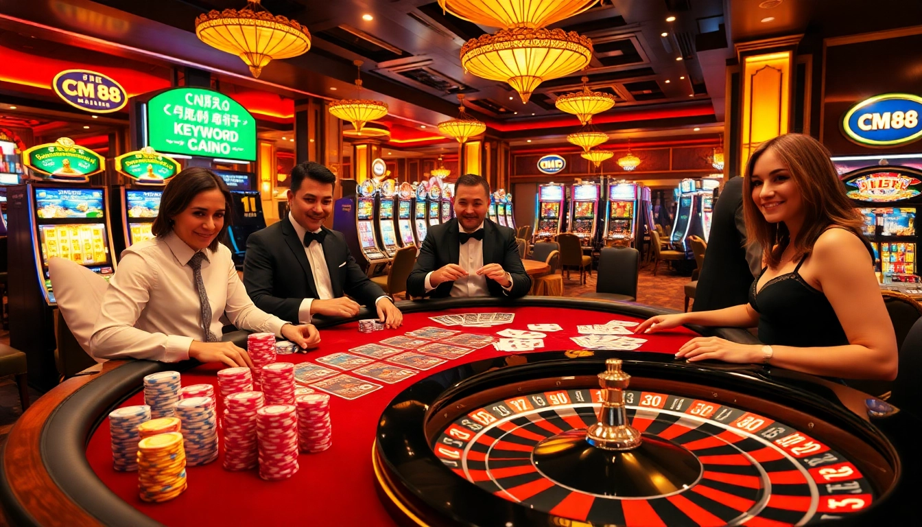 Experience thrilling poker action at CM 88 casino with vibrant chips and cards, showcasing high-stakes excitement.