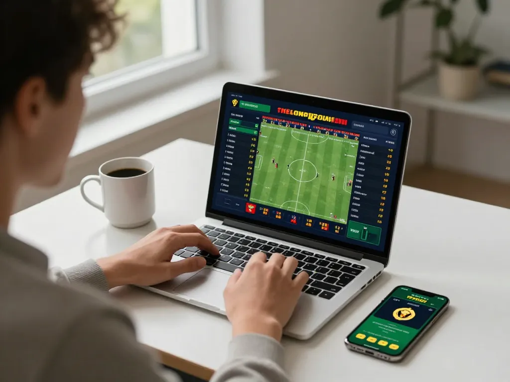 Nohu90 user actively placing sports bets online, showcasing engaging betting experience