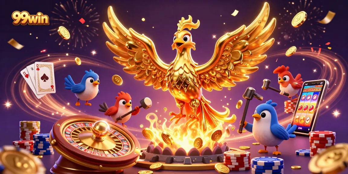 99win offers immersive casino gaming experiences with golden phoenix and casino elements.