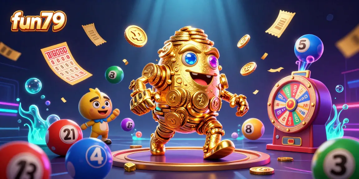 fun79 offers thrilling gaming experiences with a colorful casino scene showcasing excitement and rewards.