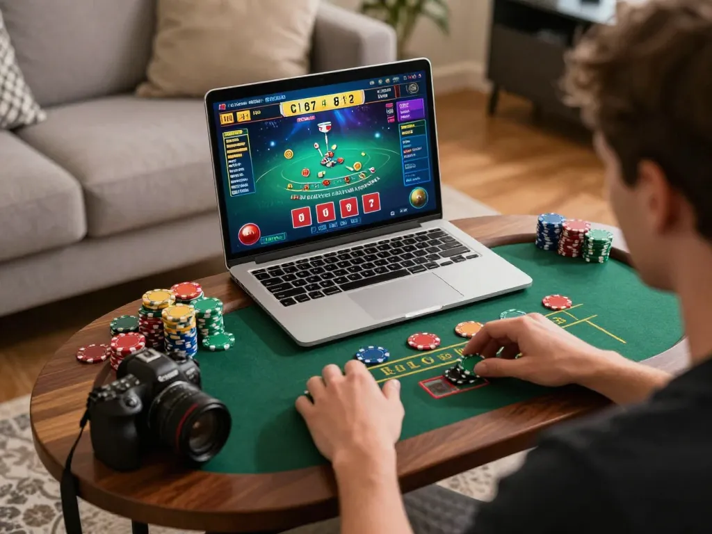 KJC provides an exhilarating online blackjack experience with players placing strategic bets in their homes.