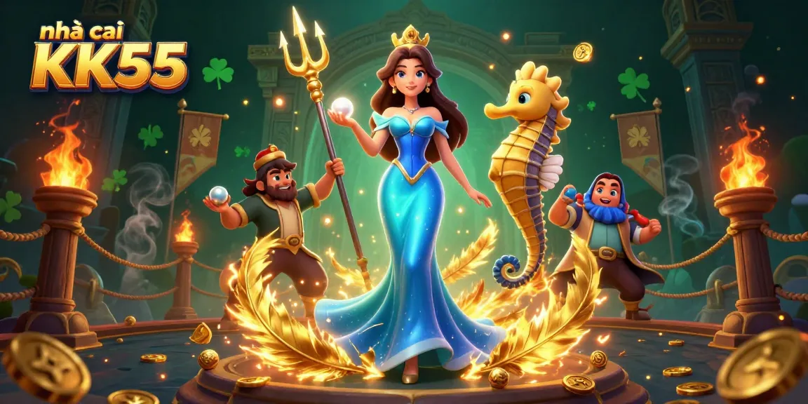 Engage with the thrilling world of nhà cái KK55 featuring vibrant casino elements and captivating characters.