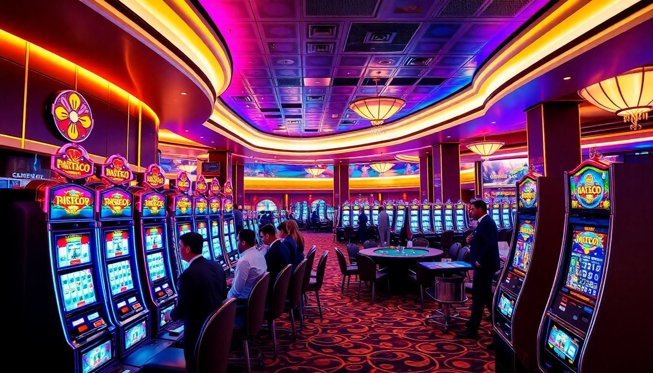 Experience the thrill of slot gacor machines lighting up the casino floor with vibrant energy.