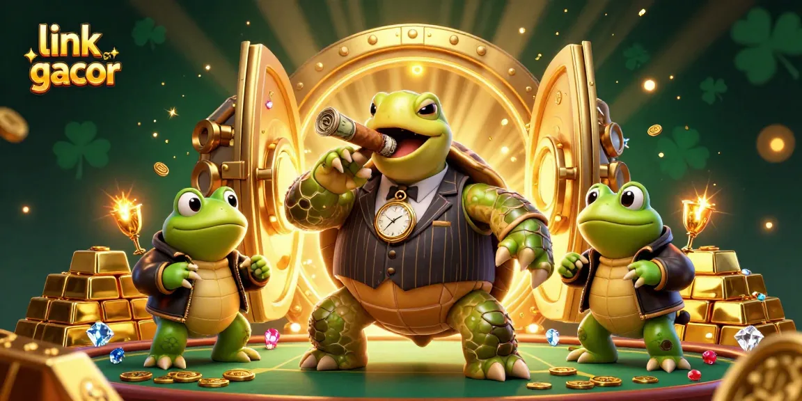 Engage with the thrilling link slot gacor action in this vibrant casino illustration full of excitement.
