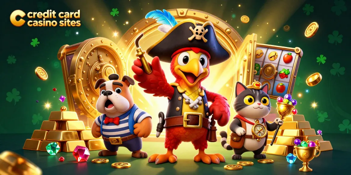 Engage with 3D casino characters amidst treasures at credit card casino sites.