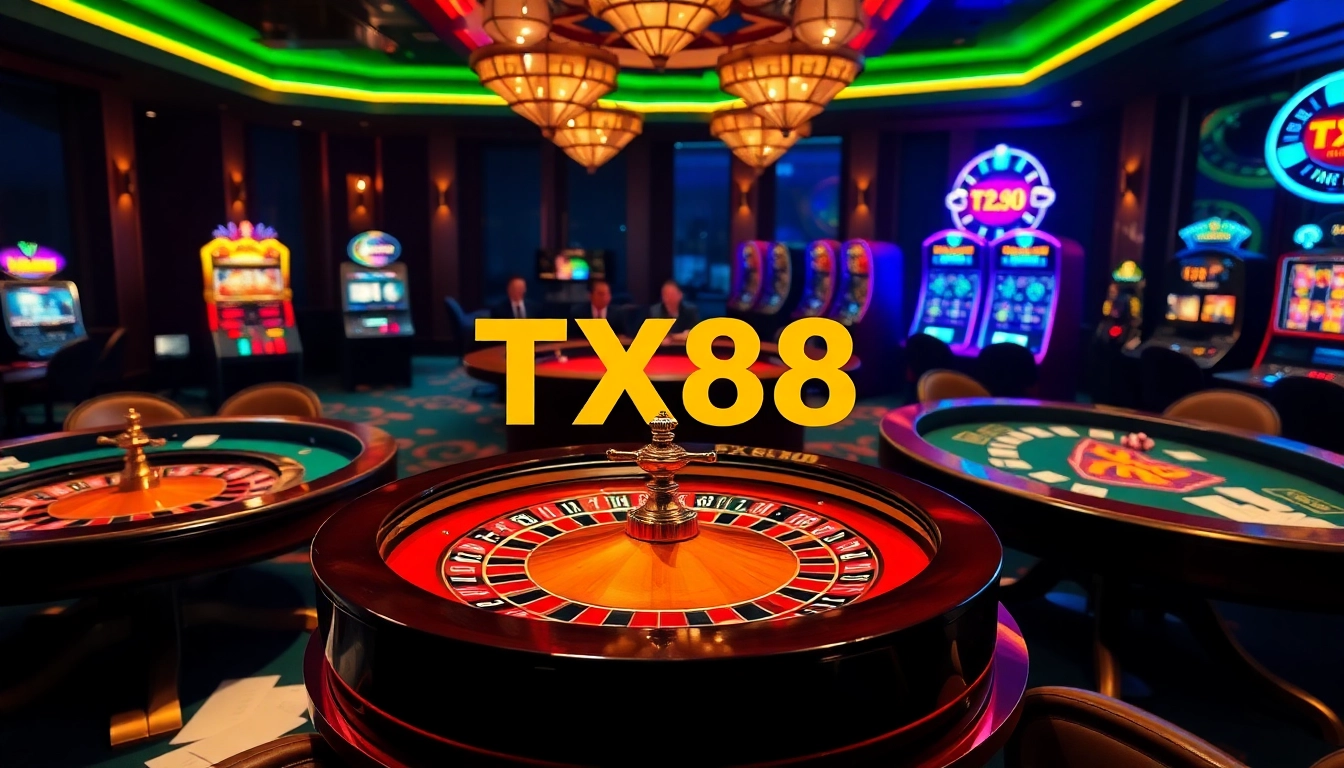 Players experiencing the excitement of online betting at TX88 casino.