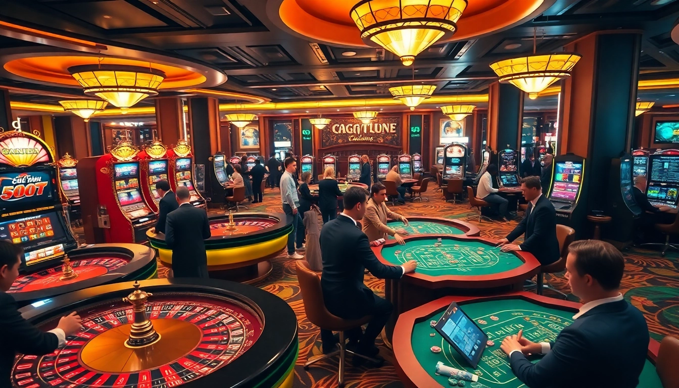 Experience the thrill of gambling at KJC with exciting casino games and vibrant slot machines.