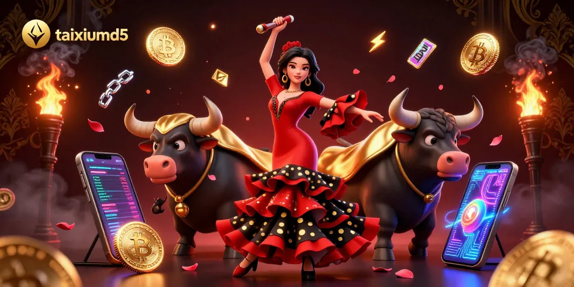 Tai Xiu MD5 game action displaying vibrant animation with a flamenco dancer, showcasing excitement and betting potential.