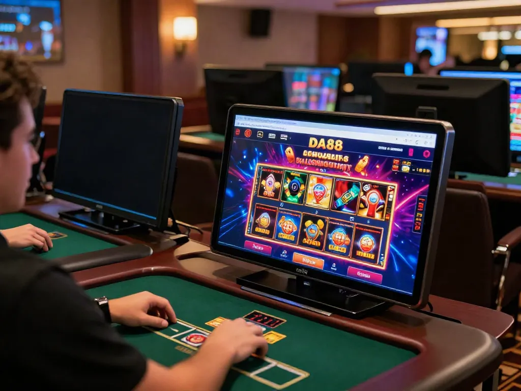 Exciting gaming experience on DA88 app showcasing vibrant casino options.
