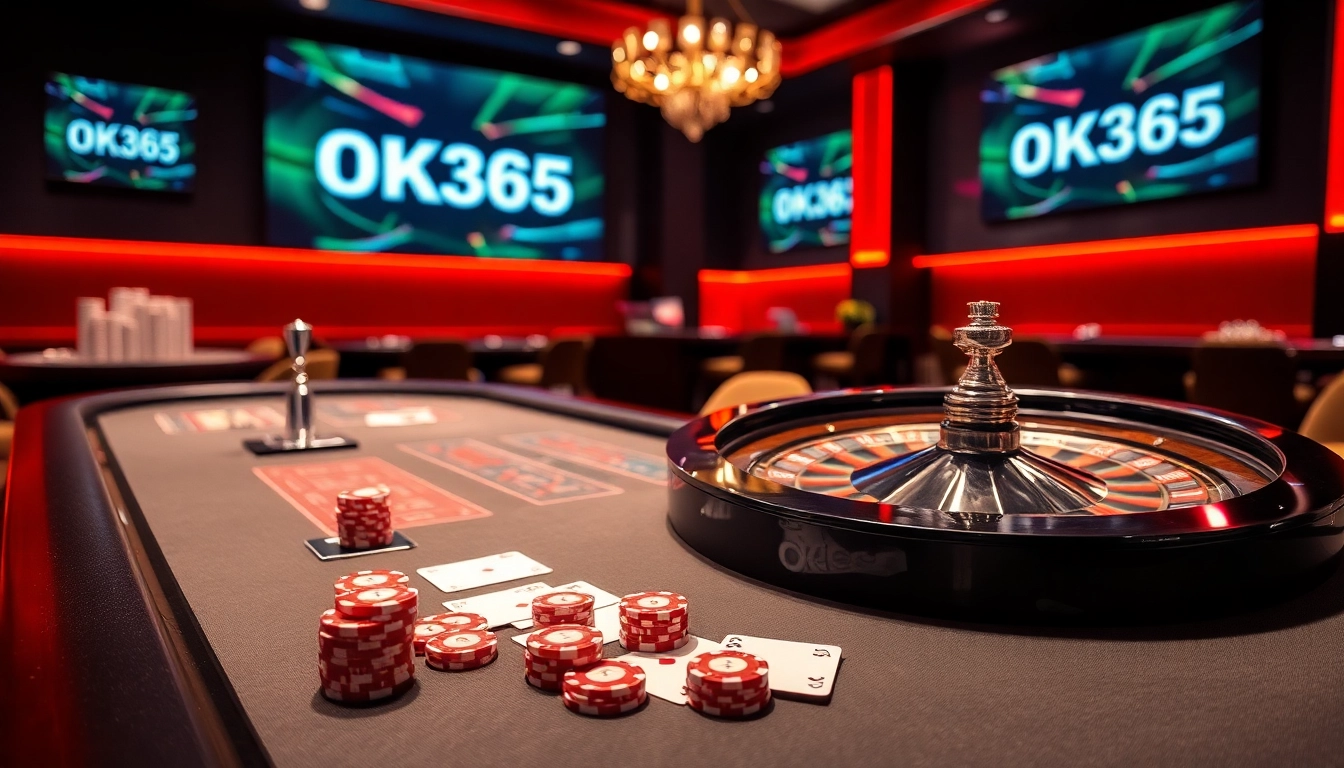 Experience the thrill of gambling at OK365 with stunning casino visuals and interactive games.