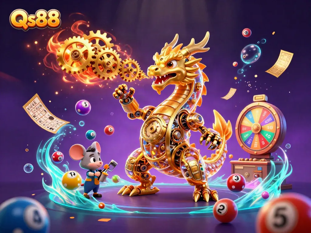 Experience winning with Qs88 while enjoying colorful lottery elements and interactive gaming scenes.