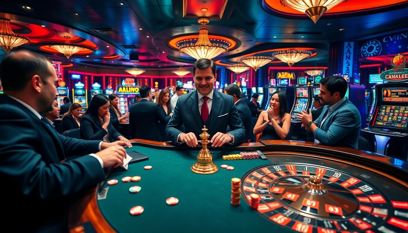 Experience thrilling gaming moments at https://xin88ac.app/ with vibrant casino visuals featuring roulette and excited players.