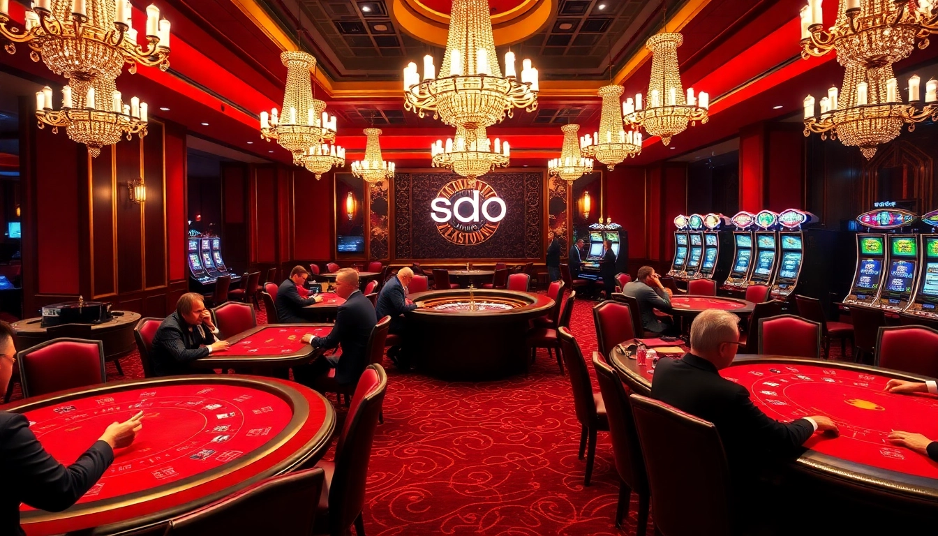 Experience the thrilling atmosphere of SODO CASINO with engaging gaming action and luxury.