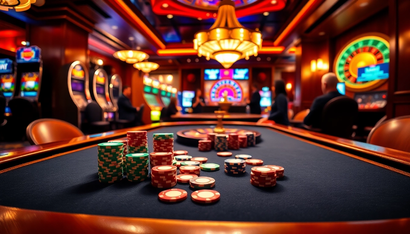 Experience the thrill of gaming at mb66.nyc with an exciting poker table scene.