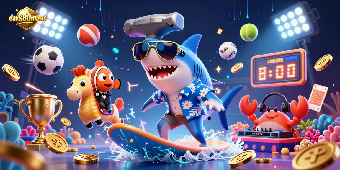 Experience thrilling casino action with davis80smusic featuring a vibrant underwater gambling scene.