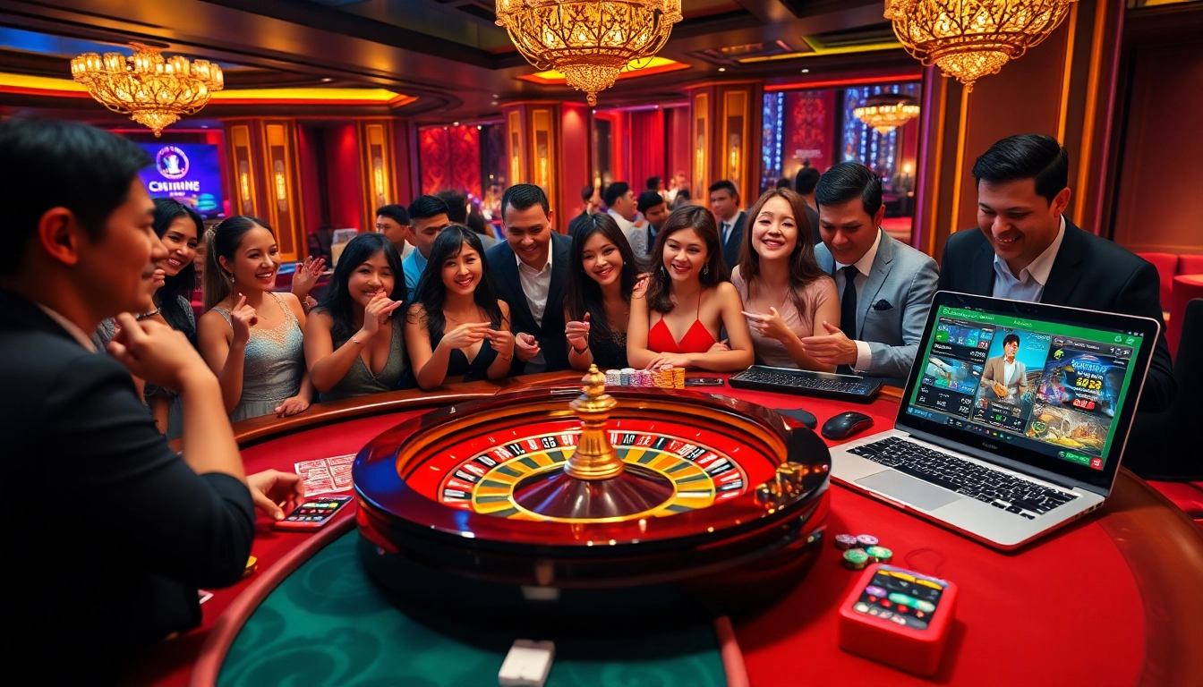 Experience the excitement of trang chủ PS99 with a vibrant casino atmosphere featuring poker games and roulette.