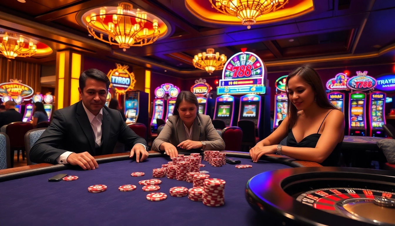 Experience the excitement at TR88 casino with vibrant poker tables and thrilling slots.