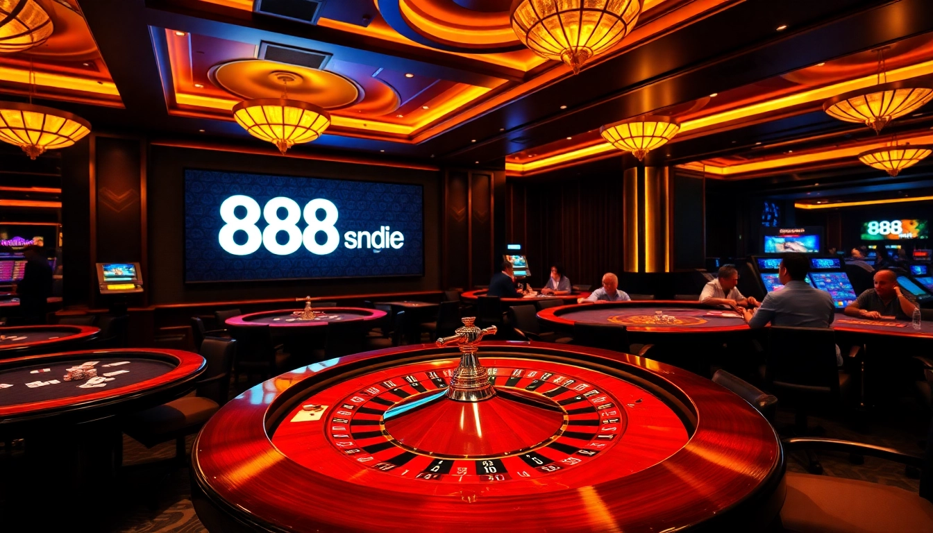 Engaging players at a roulette table in a luxurious casino ambiance at https://888vnd.space/.