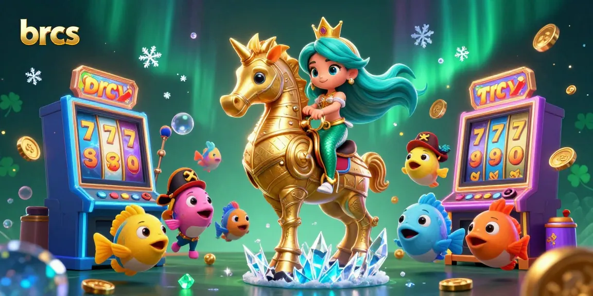 brcs showcases a vibrant casino scene featuring animated characters and interactive slot machines.