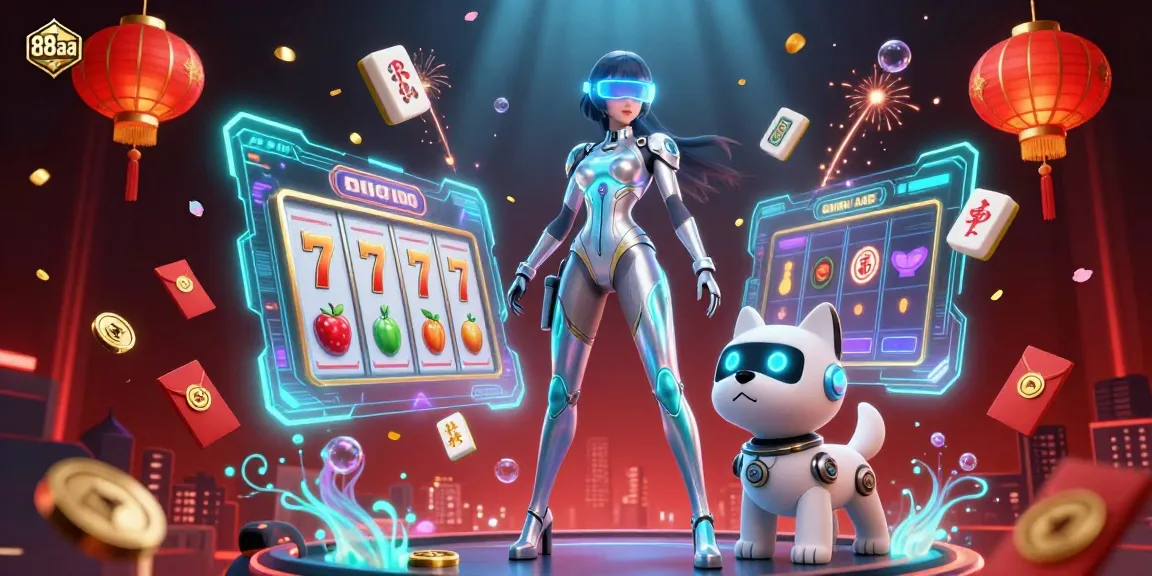 Engage with 88aa's vibrant casino universe featuring immersive 3D characters and lucky game symbols.