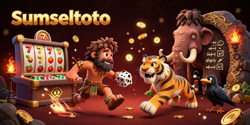Experience the excitement of sumseltoto in this vibrant 3D casino scene with dynamic elements.