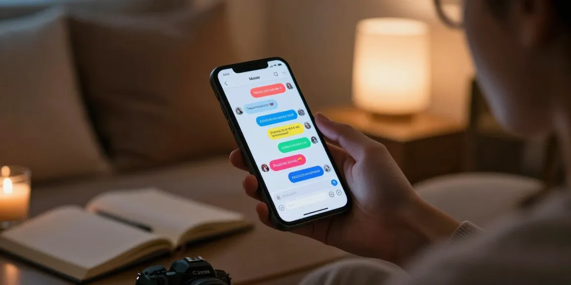 Engaging in AI sex chat on a smartphone in a cozy setting, highlighting playful interactions.