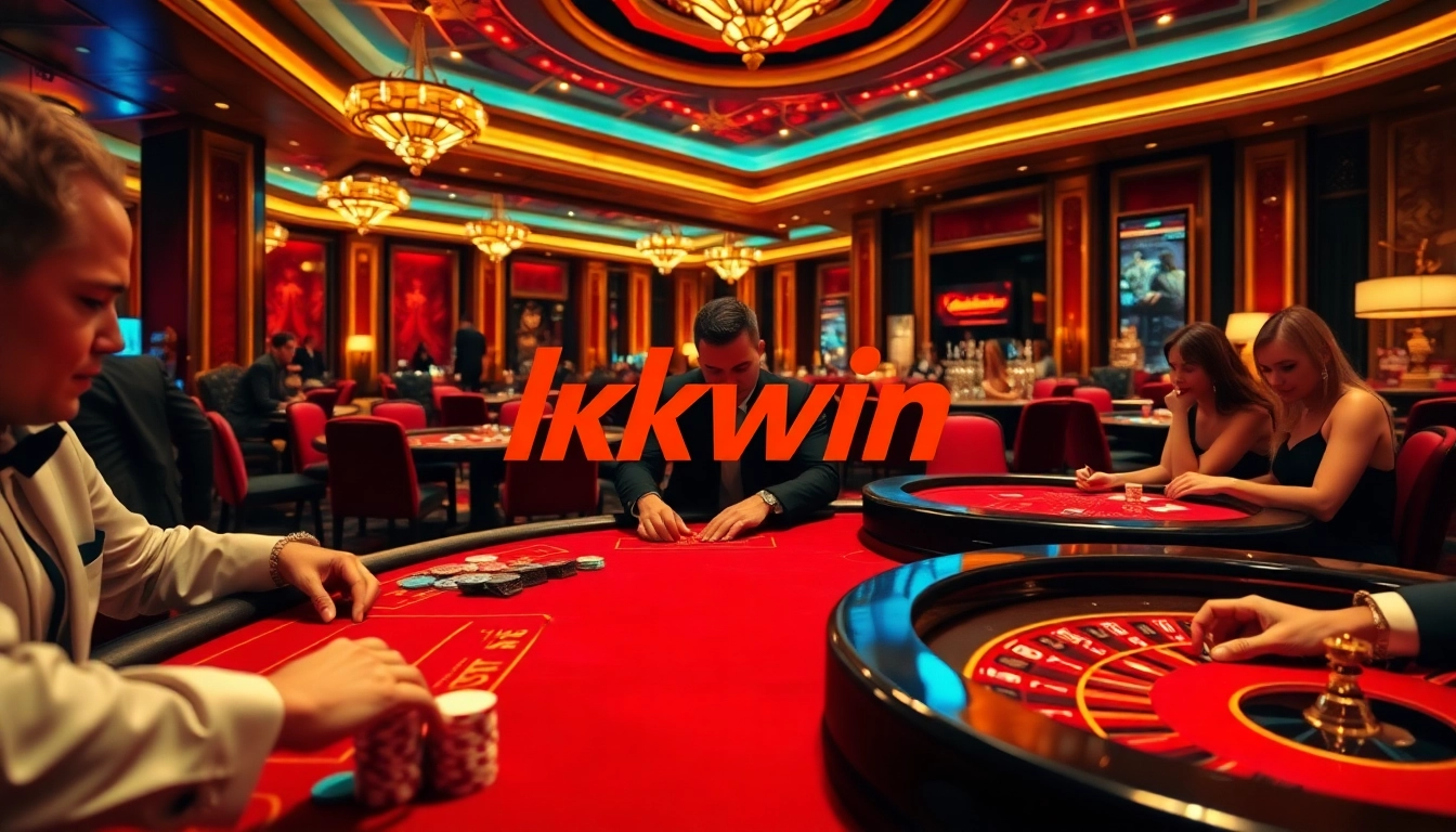 Experience thrilling gambling at KKWIN casino with luxurious tables and exciting gameplay.