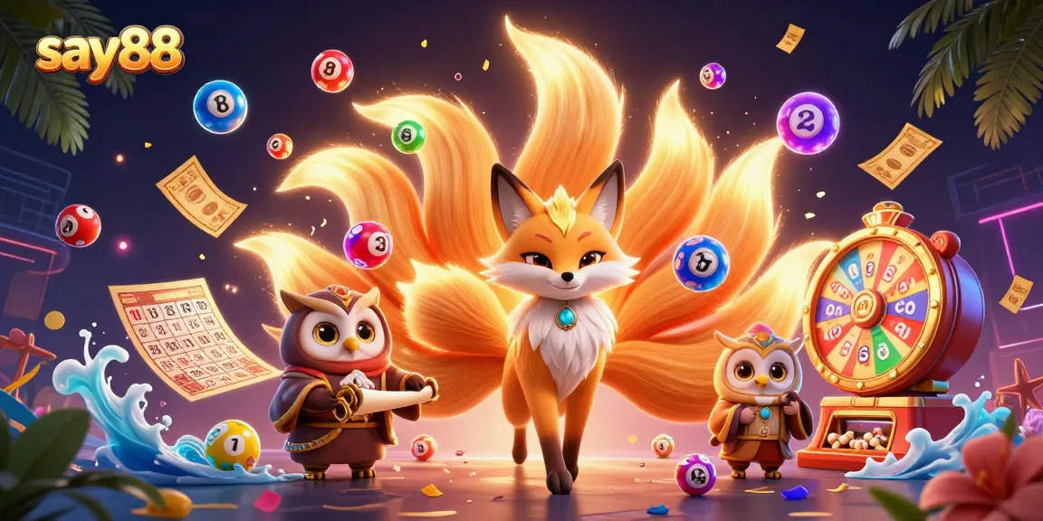 Experience the excitement of say88's vibrant casino universe with colorful elements and magical characters.