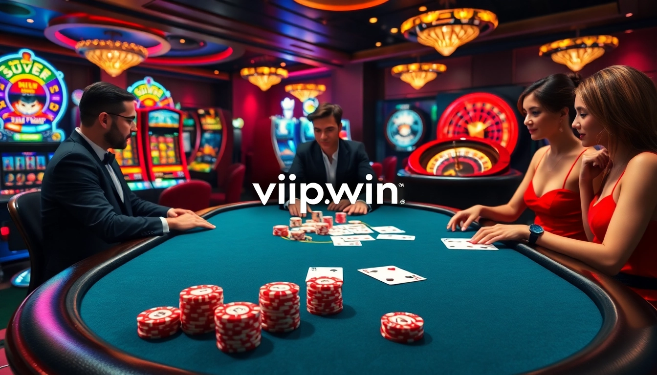 Experience excitement at https://vipwin.co.uk/ with engaging poker and roulette games in a luxurious casino.