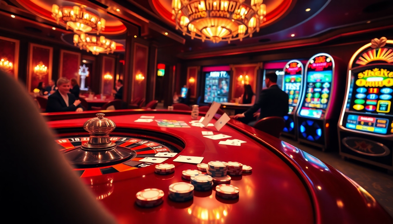 Experience excitement at https://sunwin.builders/ with vibrant casino tables, poker chips, and thrilling games.