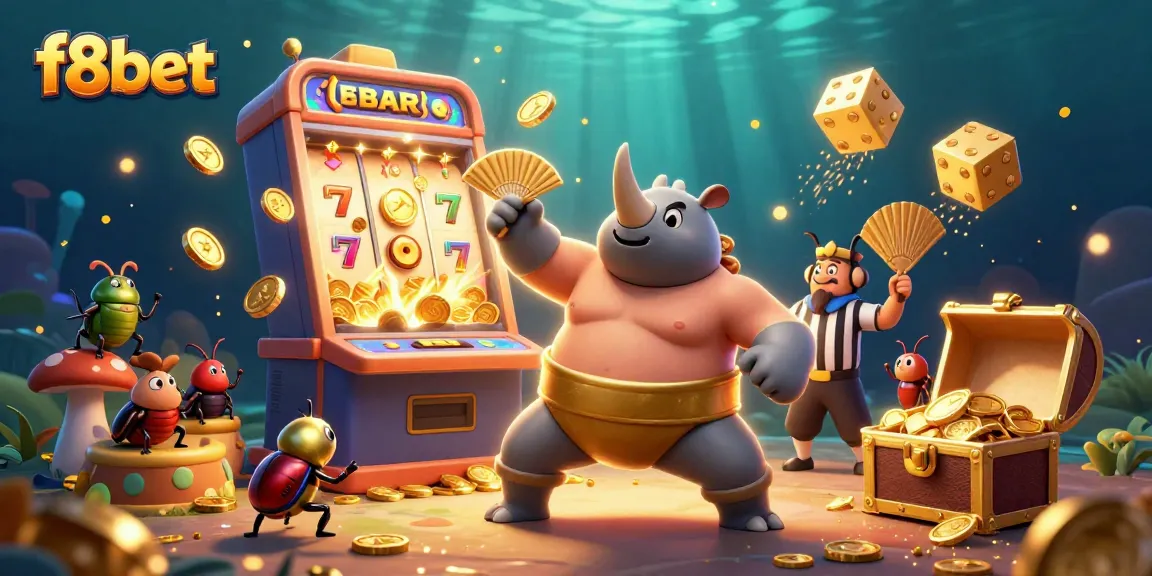 Get ready to win big with f8bet in this vibrant 3D casino scene filled with action and excitement.