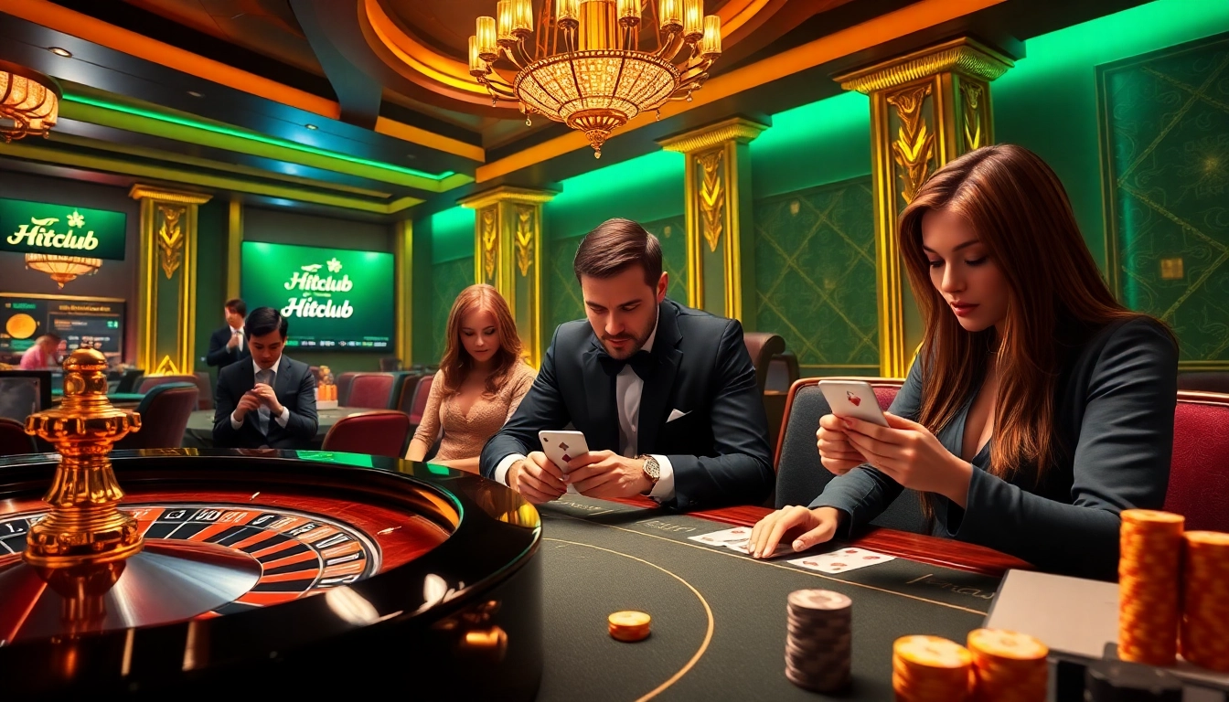 Experience thrilling gameplay at Hitclub tải game with vibrant casino elements and engaging players.