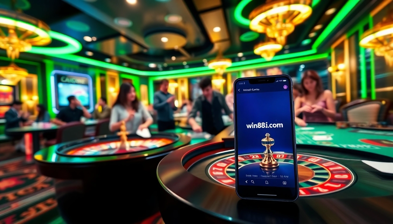 Place your bets at win88li.com, a vibrant online casino scene with enthusiastic players and interactive games.