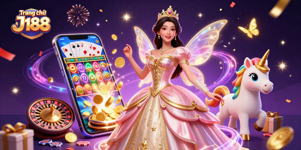 Experience excitement at Trang chủ J188 with dynamic slot games and vibrant winnings amidst magical aesthetics.