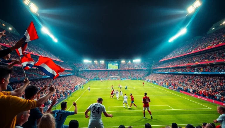 Experience the excitement of a live football match on joemadfan.com with vibrant fans and thrilling gameplay.