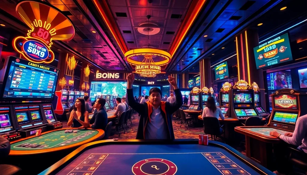 Players enjoying thrilling games at Hello88win.live's dynamic online casino.