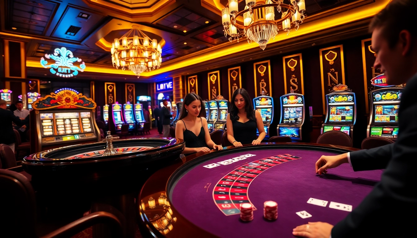 Experience excitement at Casino bomwin with vibrant card games and dazzling roulette.