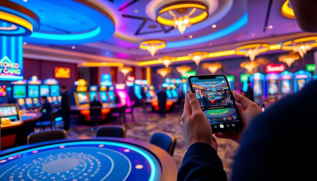 Engaging digital casino experience at new88go.com, highlighting exciting gaming options and vibrant atmosphere.