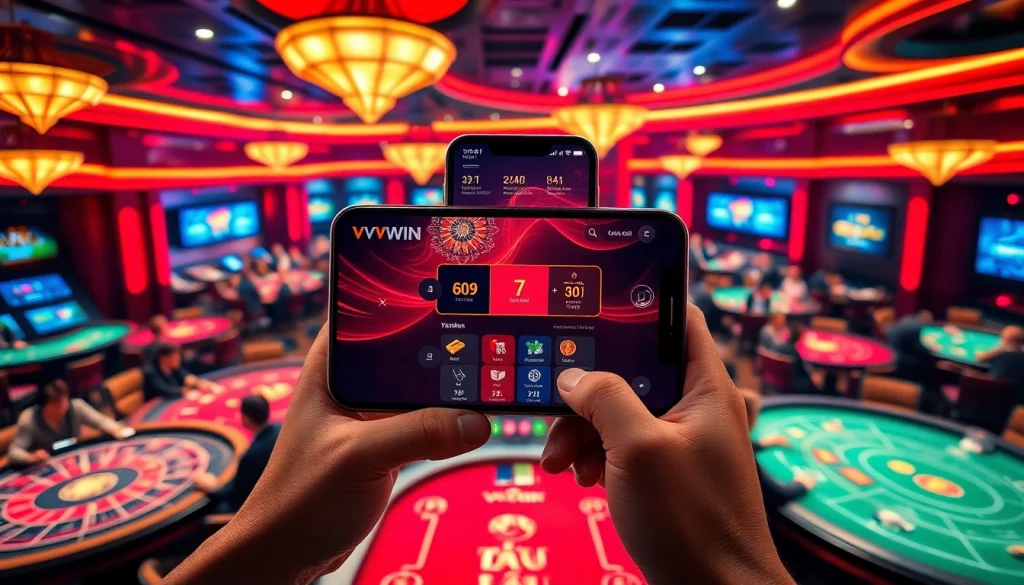 Experience thrilling online gaming at vvvwin88.live with a modern smartphone app interface.