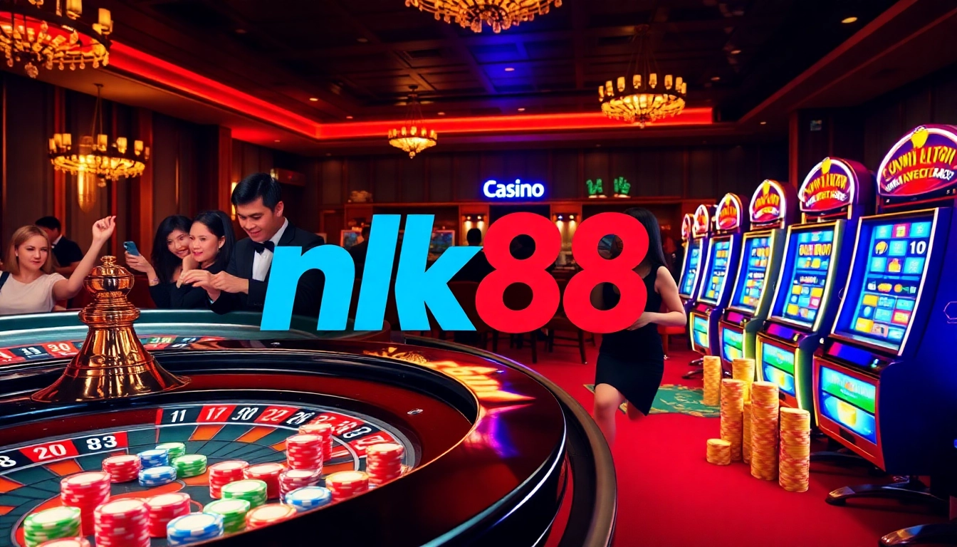 Experience the excitement of nk88 gaming with vibrant casino tables and thrilling bets in action.