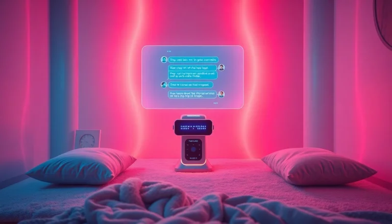 Engaging scene of sex AI interaction in a sleek, futuristic environment.