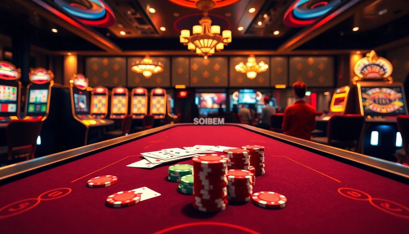 Experience the thrill of online gambling with ทางเข้า soibet ล่าสุด, featuring a dynamic casino scene.