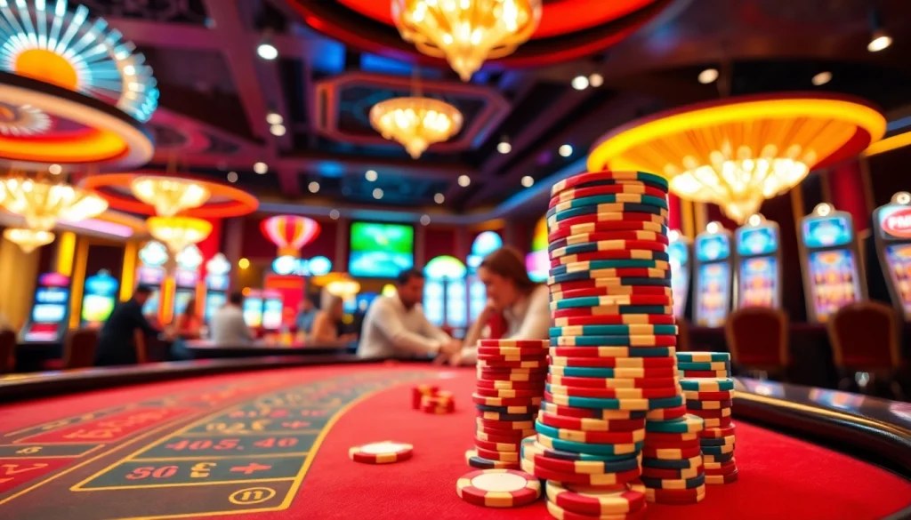 Experience top-tier baccarat strategy at red88 casino with engaged players and vibrant slot machines.