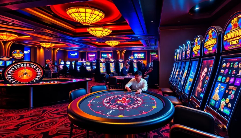Experience thrilling gameplay at 888now with vibrant casino tables and exciting slot machines.