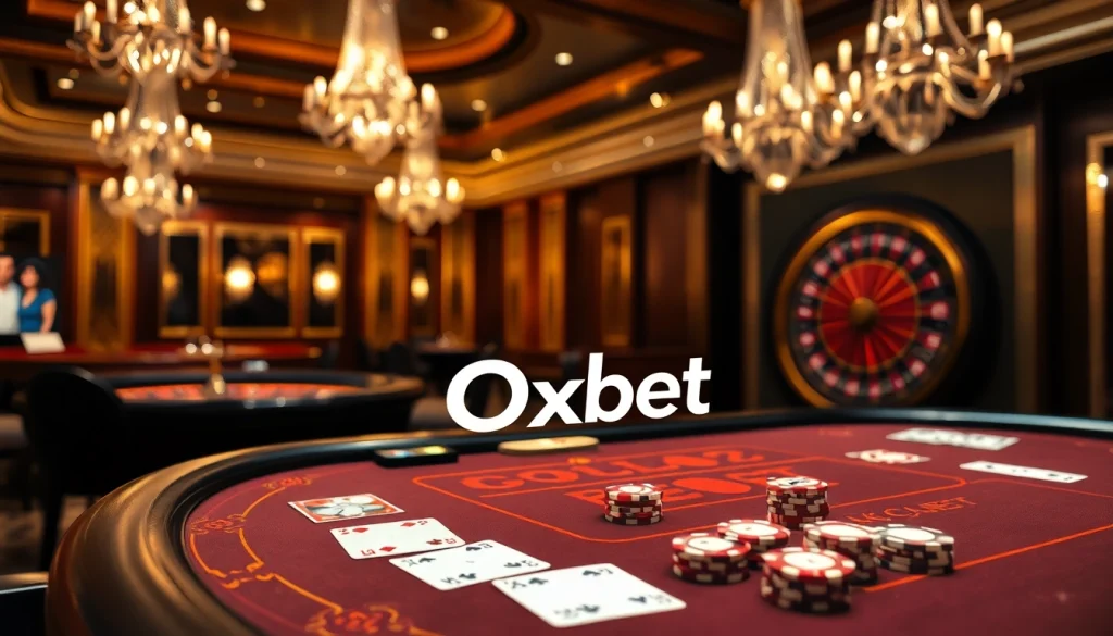 Experience the thrill of betting at Nhà cái Oxbet’s luxurious casino table.