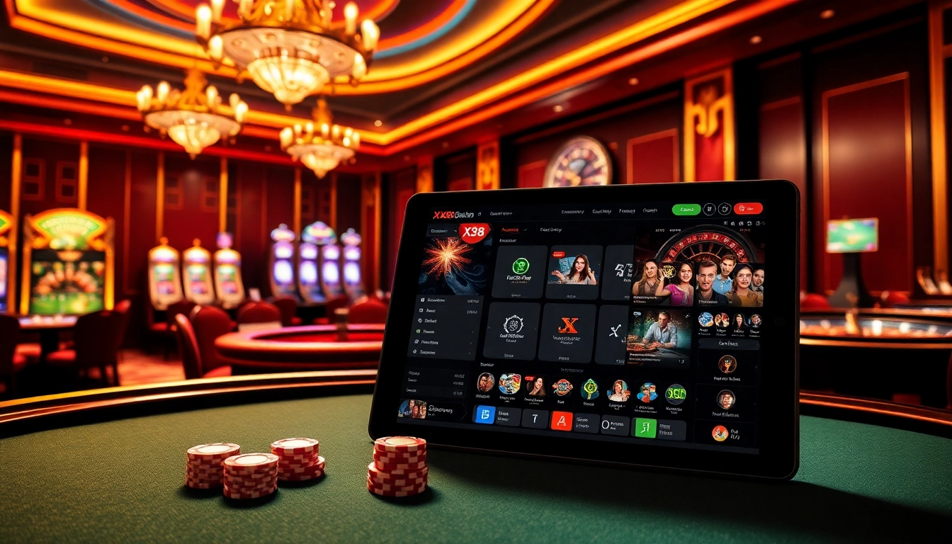 Players enjoy a vibrant online casino experience at XX88 with sleek gaming interfaces and dynamic tables.