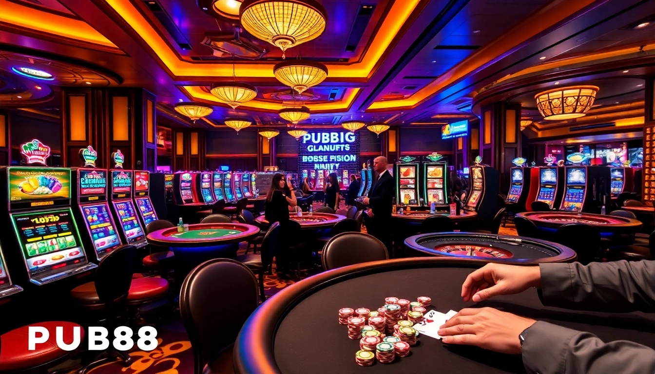PUB88 offers thrilling casino experiences with exciting games and vibrant atmosphere.