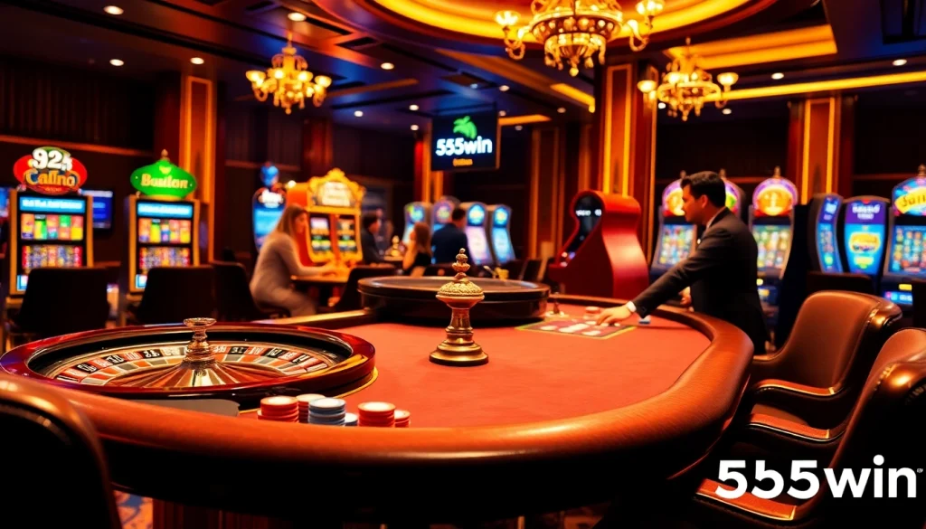 Experience the thrill of gambling at 555win with lively casino tables and exciting games.
